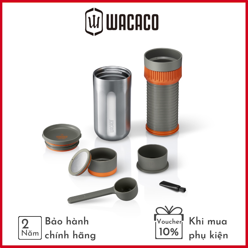 Bình pha cà phê đa dụng Wacaco Pipamoka - Tích hợp cốc giữ nhiệt - Bảo hành chính hãng 24 tháng