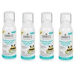 XỊT MŨI ZARBEE'S NATURALS SOOTHING SALINE MIST WITH ALOE, 3 OZ 1 EA- NƯỚC MUỐI CHO BÉ