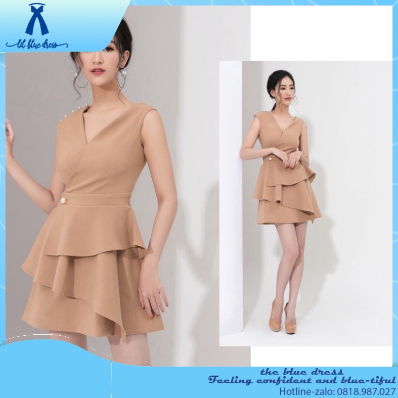 ✨QUẢNG CHÂU CAO CẤP✨ Đầm xòe thanh lịch màu da Herbal 🔥FREESHIP🔥 bigsize công chúa tiệc cưới giá rẻ đẹp size lớn