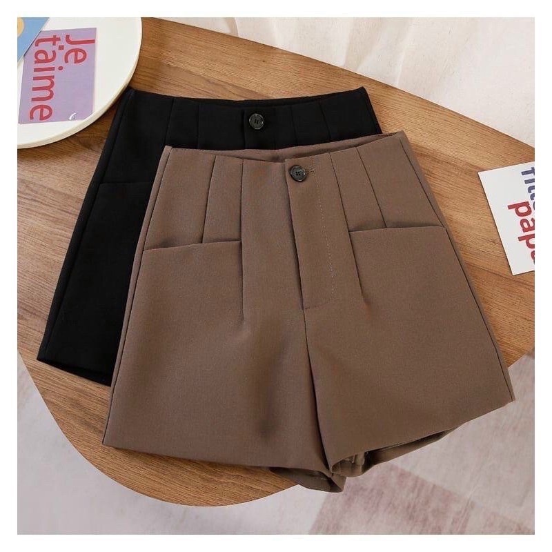 Quần short nữ cạp liền cúc gài siêu Hot- QS111
