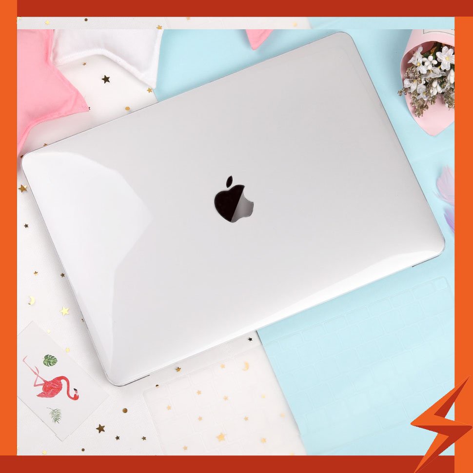 Case Macbook, Ốp Macbook Trong Suốt (Tặng Nút Chống Bụi, Kẹp Chống Gẫy Sạc)