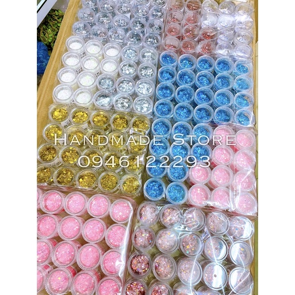 Nhũ kim tuyến mix size