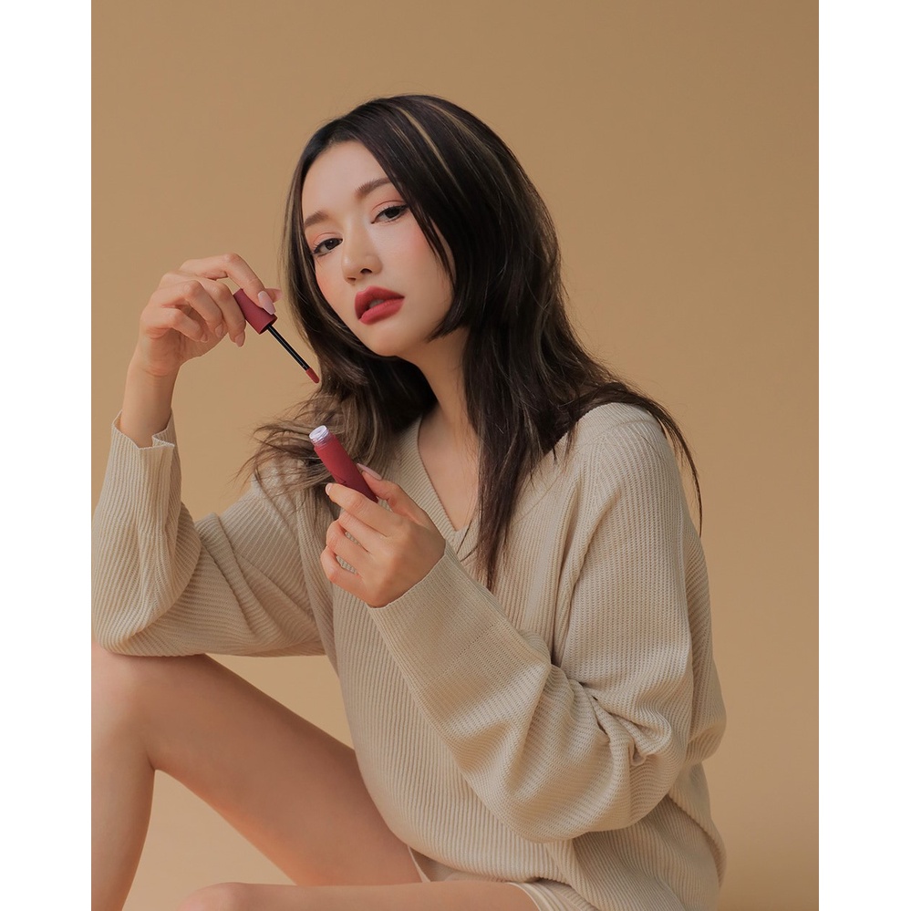 Son kem 3CE blurring liquid lip #BEARBERRY #màuhồngnâu #màumận | BigBuy360 - bigbuy360.vn