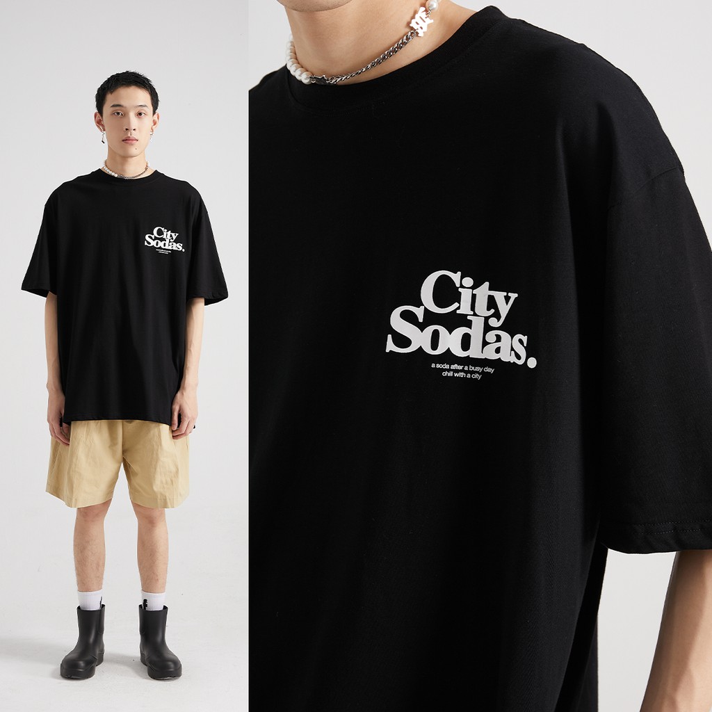 Áo thun City Sodas Funkyfun form rộng tay lỡ 100% cotton | BigBuy360 - bigbuy360.vn