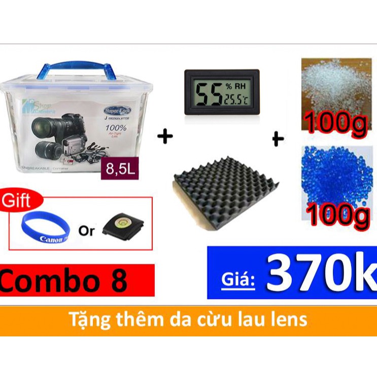 COMBO HỘP CHỐNG ẨM 8,5L SUPERLOCK TRITAN COMBO 8