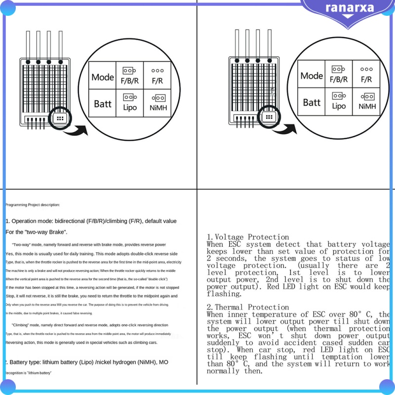 Bộ Điều Khiển Tốc Độ Động Cơ Chổi Than Esc 60a Chuyên Dụng Cho Xe Tải / Thuyền Điều Khiển Từ Xa 1 / 10 | BigBuy360 - bigbuy360.vn