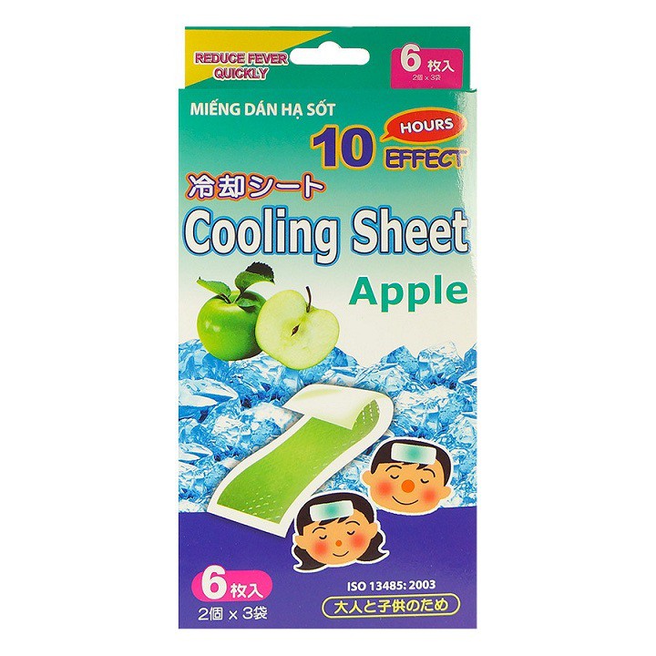 Miếng dán hạ sốt COOLING SHEET APPLE