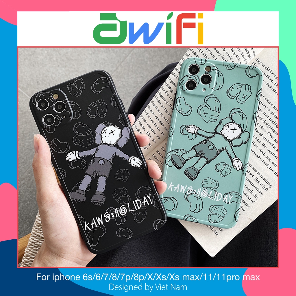 Ốp lưng iphone imd Kaws holiday 5/5s/6/6plus/6s/6splus/7/7plus/8/8plus/x/xr/xs/11/12/pro/max/plus/promax - Awifi Q3-9 | BigBuy360 - bigbuy360.vn