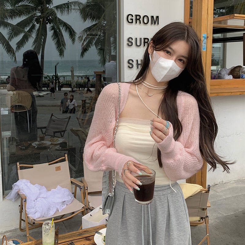 Áo sweater Chống Nắng Dài Tay Phong Cách Hàn Quốc Thời Trang 16z Với 3 Màu Lựa Chọn2022041302