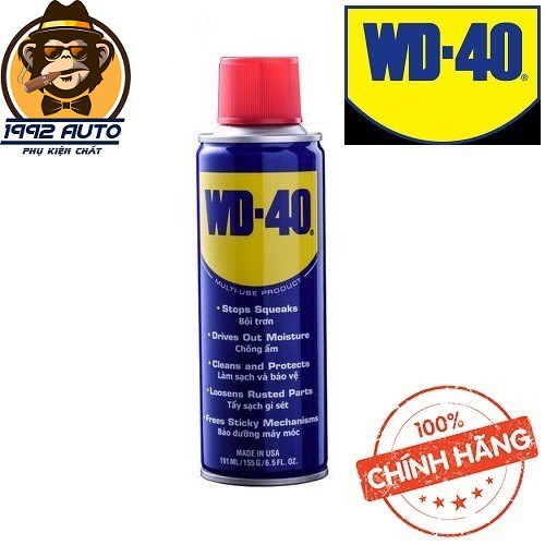 Dung dịch chống rỉ sét, bôi trơn WD-40 - làm sạch rỉ sét, dầu mỡ - 1992STORE