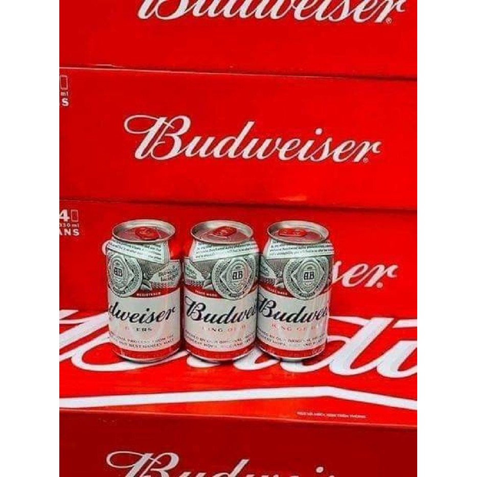 Bia Budweiser 330ml (thùng 24 lon) - Phiên bản Tết