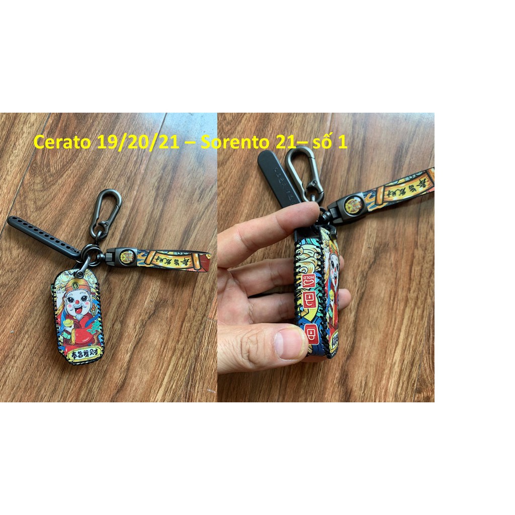 Bao da chìa khóa ô tô KHÂU TAY - TÀI LỘC - KIA có chìa