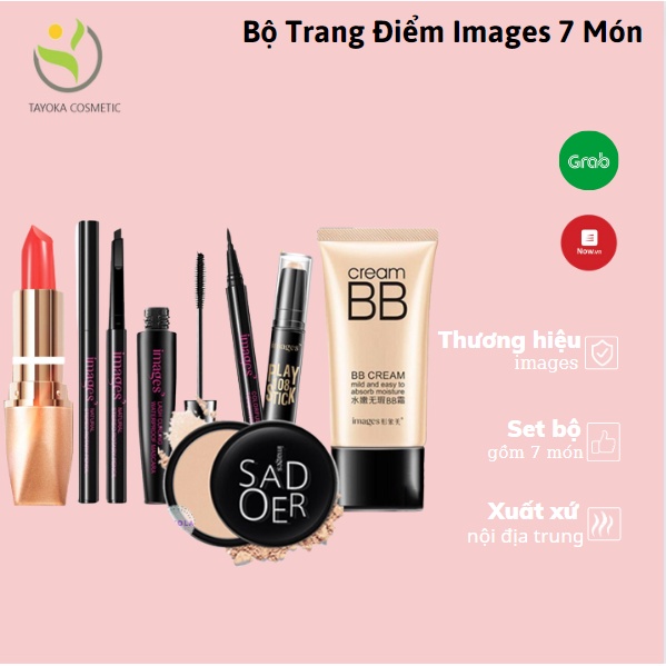 Bộ trang điểm đầy đủ 💙KÈM QUÀ TẶNG💙 IMAGES 7 món tiện lợi set trang điểm chuyên nghiệp bộ trang điểm cá nhân TAYOKA TK99