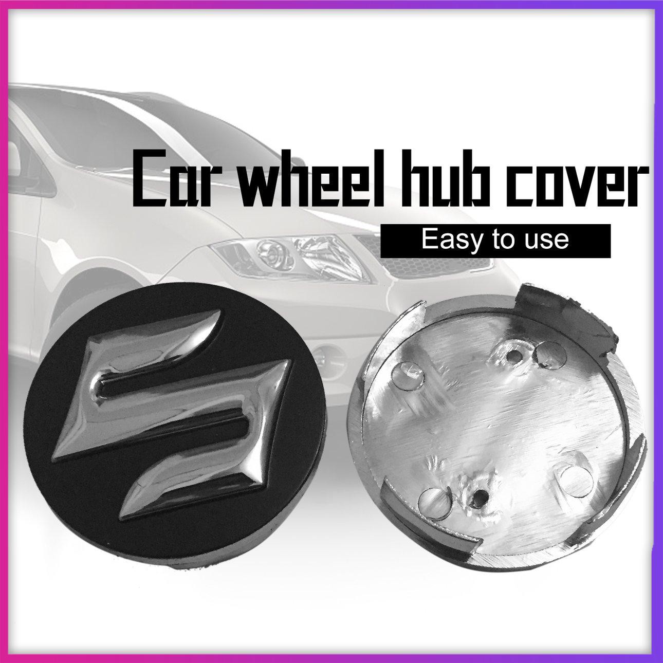 (4 pcs) Suzuki wheel cover tire cover mark black set of Xintianyu sx4 new Swift Alto Ruiqi tire center mark cover accessories