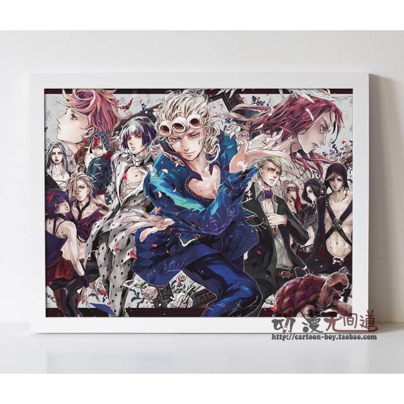 Tranh Treo Poster Hoạt Hình Anime Nhật Bản Jojo 's Bizarre Adventure Sky Taro