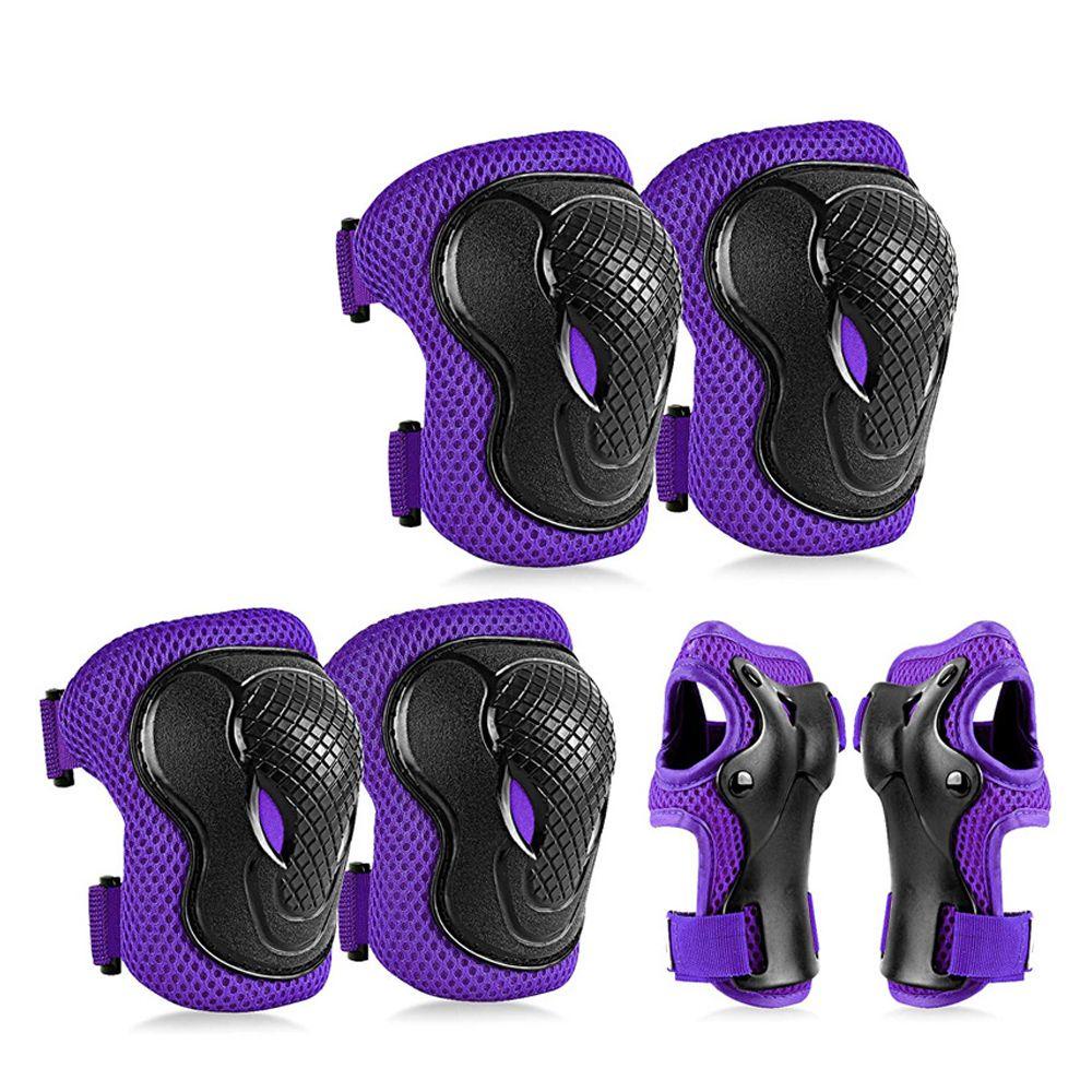 Bộ 6 Miếng Đệm Bảo Vệ Đầu Gối / Khuỷu Tay / Trượt Ván / Thể Thao Chất Lượng Cao