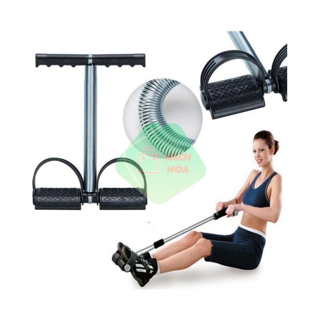 Dụng Cụ Tập Thể Dục Tummy Trimmer Có Dây Kéo Lò Xo Tập Cơ Bụng, Tập Tay Chân Tại Nhà Tiện Dụng