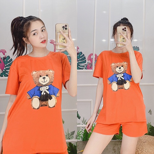 Đồ bộ nữ bộ mặc nhà bigsize sau sinh dễ thương thun cotton 35% A047 - Diễm Quỳnh