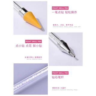 Bút chấm đá nail 2 đầu tiện lợi