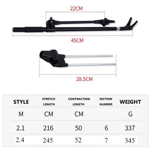 Chống cần Câu Đài 2m4-2m1 Câu Đơn Cao Cấp Ultra Light