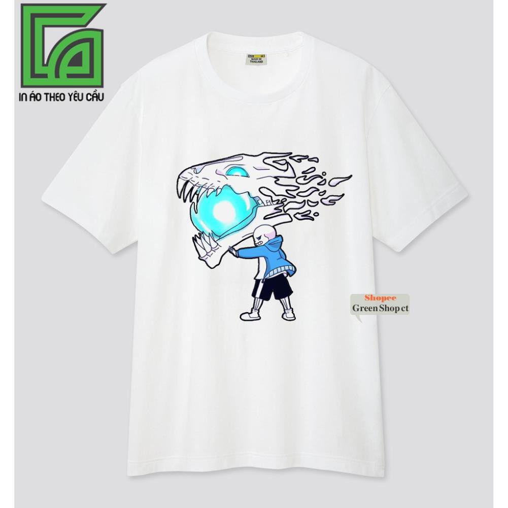 HOT SALE  (HOT) Áo Thun In Hình Game Undertale Sans Vải Cotton Thái S132 / áo cực chất