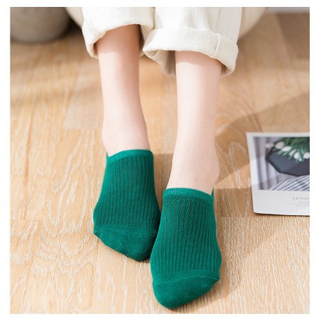 Combo 5 đôi tất hài nữ cổ ngắn,vớ mang trong giày rất gọn Hàn Quốc