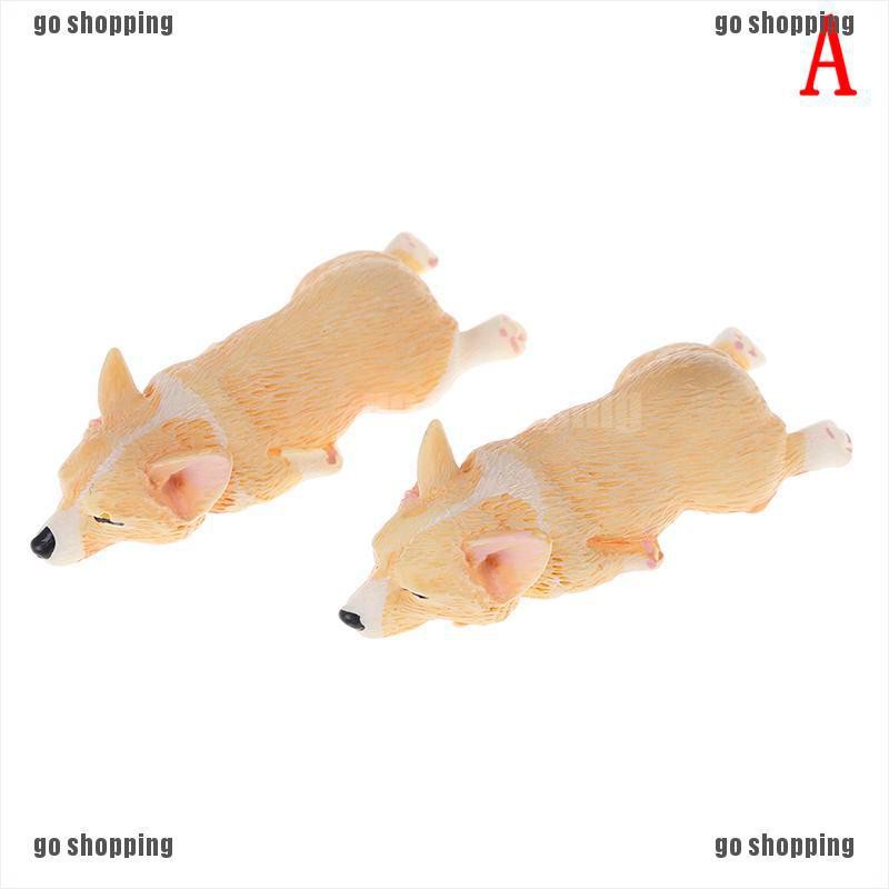 {go shopping}2pcs french bulldog sleepy dog kids toy action figure model toy landscape decor