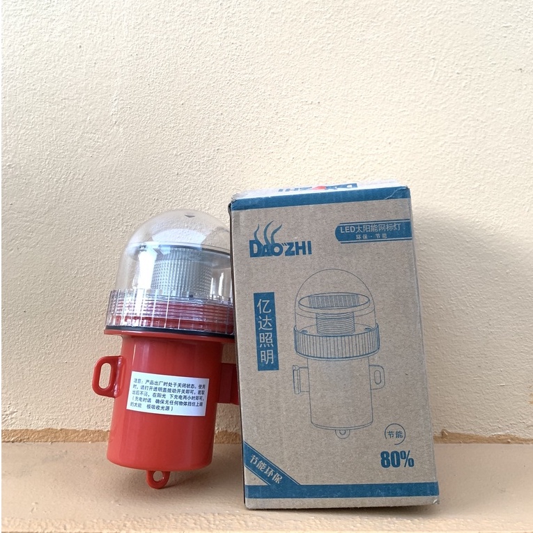 Đèn chớp tín hiệu năng lượng mặt trời đèn chớp báo không, chớp cảnh báo, chớp phao lưới 0.5Watt 2200mAh