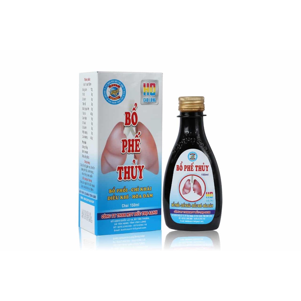 BỔ PHẾ THỦY 150ML – Giúp bổ phế, giảm ho, làm ấm đường hô hấp, viêm họng, khan tiếng hen xuyễn