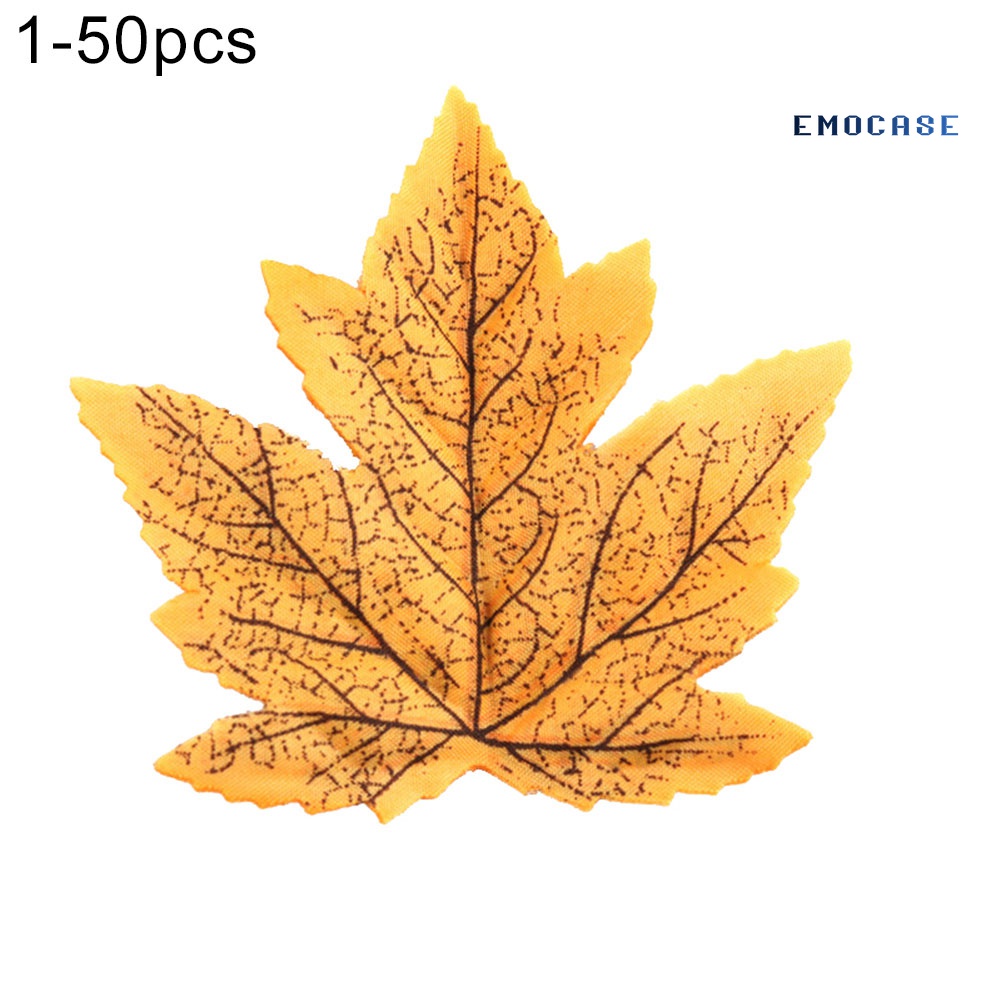 50 Lá Phong Giả Dùng Trang Trí Tiệc Halloween