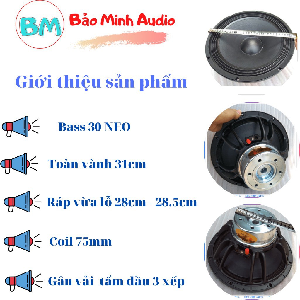 LOA SÂN KHẤU CAO CẤP - BASS 30 TỪ NEO 120 COIL 75 GÂN VẢI 3 XẾP TIẾNG CỰC SÁNG KHUNG NHÔM JQ127507