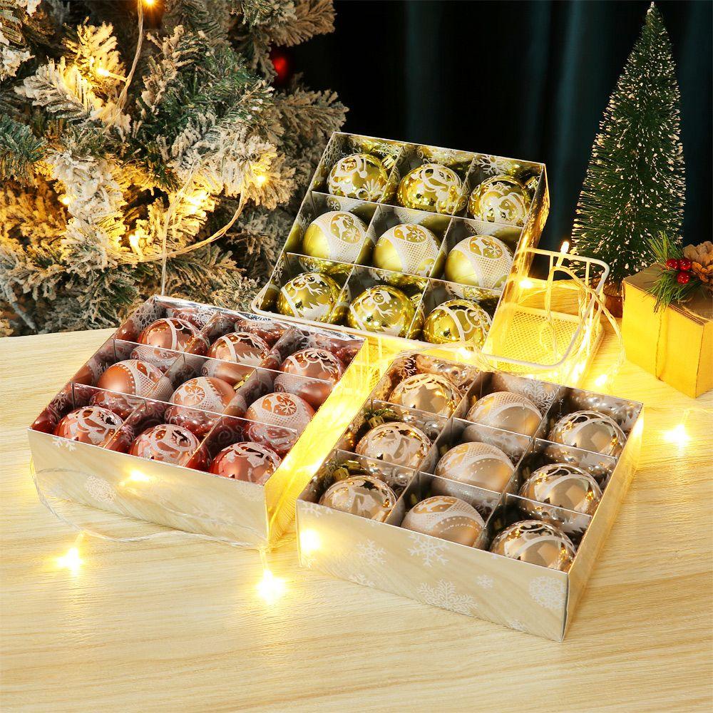 Set 9 Trái Châu Trang Trí Giáng Sinh