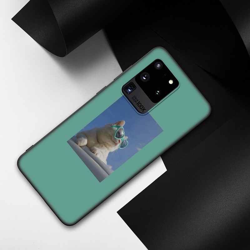 Samsung Galaxy J2 J4 J5 J6 Plus J7 J8 Prime Core Pro J4+ J6+ J730 2018 Casing Soft Case 25SF cute cat aesthetic mobile phone case