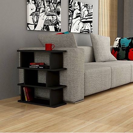 Kệ gỗ cạnh sofa hay kệ góc nhà để đồ tiện dụng đa năng