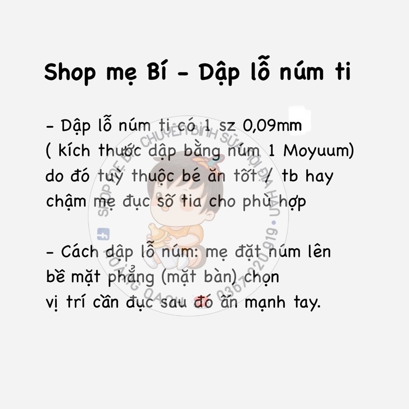 DẬP LỖ NÚM TI ( hỗ trợ đục núm theo nhu cầu)