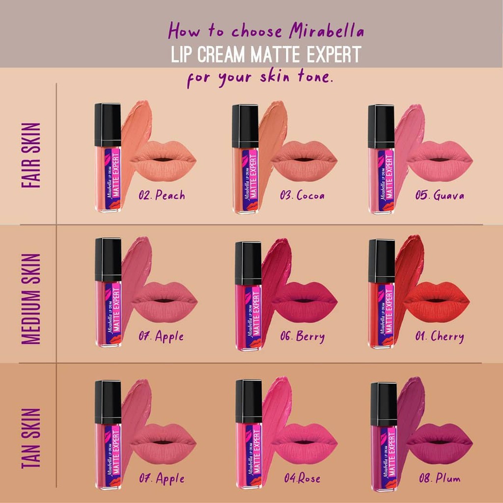 (hàng Mới Về) Son Kem Lì Nice Mirabella Lâu Trôi 8 Màu Tùy Chọn | BigBuy360 - bigbuy360.vn