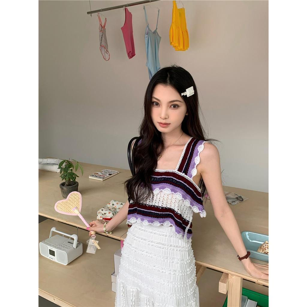 Áo Dây Đan Móc Dáng Ngắn Thời Trang Mùa Hè 62961