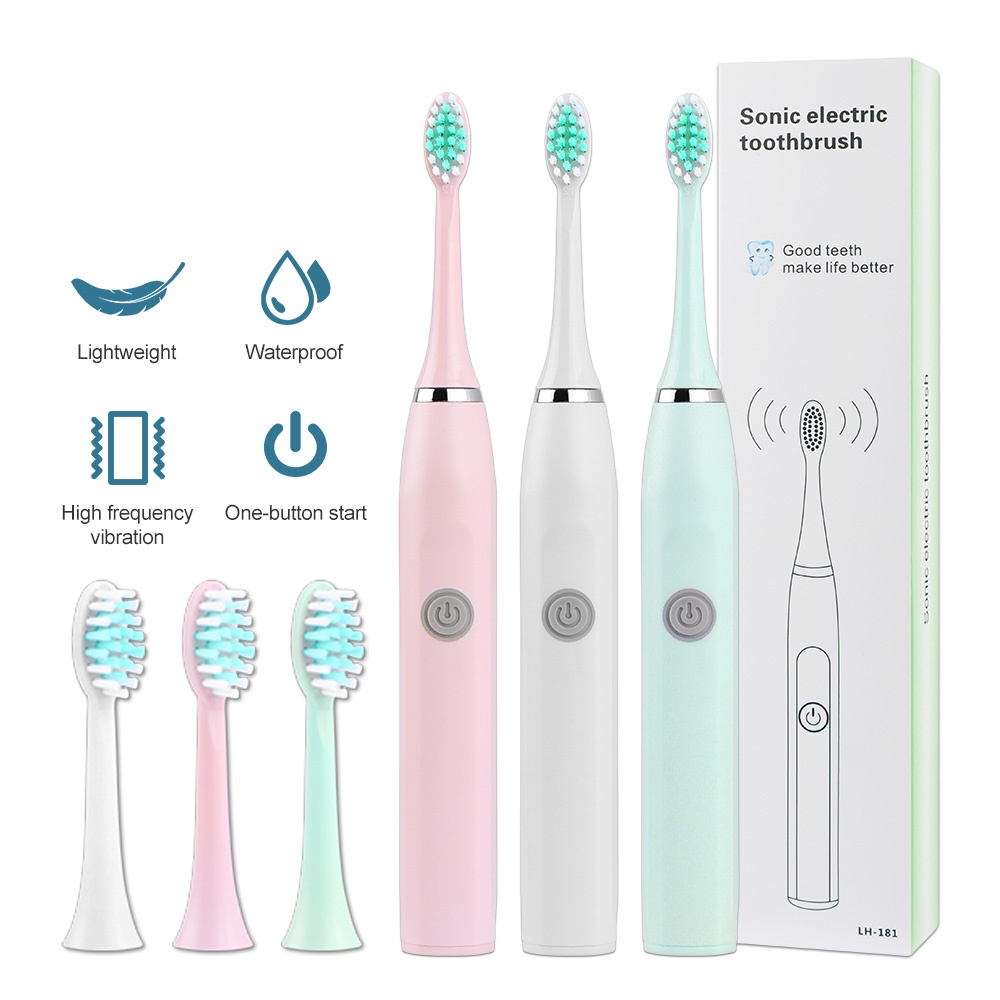 Bàn Chải Đánh Răng Điện Salorie Làm Trắng Chống Thấm Nước IPX7