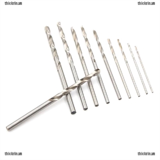 <Hot~new>10Pcs Titanium Coated Drill Bits High Speed Steel Drill Bits Power Tools 0.8-3mm