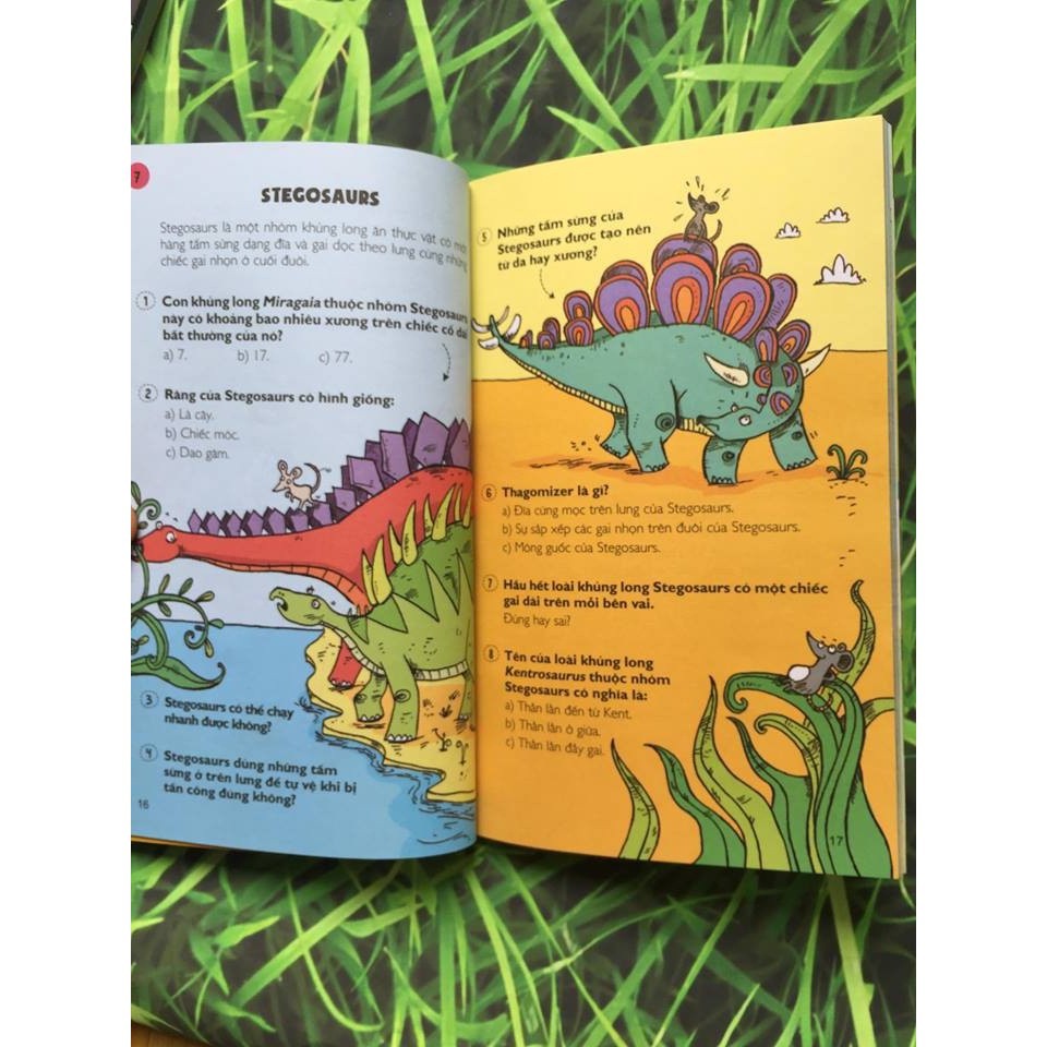 Sách - Những Câu Đố Khoa Học Dành Cho Học Sinh Về Khủng Long (Dinosaur Quizzes) Gigabook