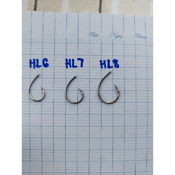 LƯỠI CÂU CẮM ẾCH CÁ LÓC HL INOX 6.7.8