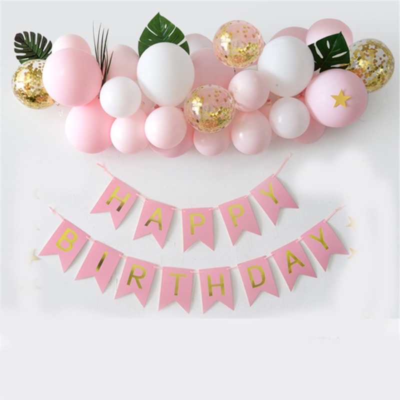 Dây Cờ Chữ Happy Birthday Trang Trí Sinh Nhật Đáng Yêu - Yori Party