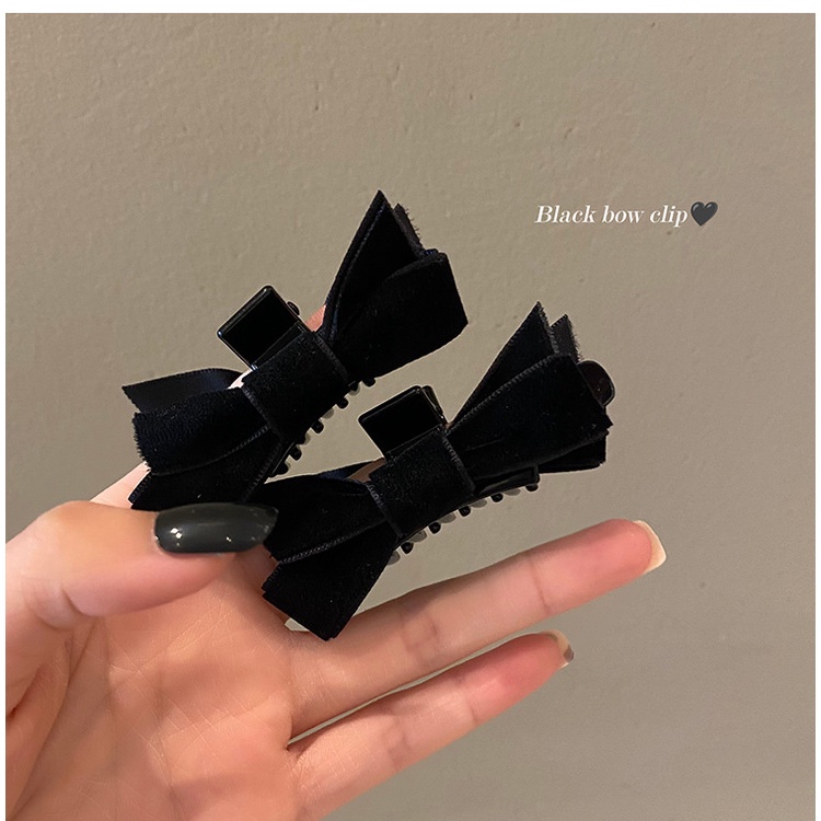 Kẹp Tóc Nơ Nhung Thời Trang Thu Đông 2022