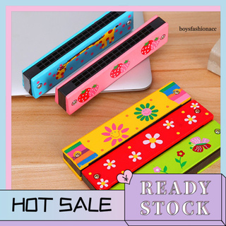 Kèn Harmonica Gỗ Tre 16 Lỗ Đồ Chơi Âm Nhạc Cho Bé