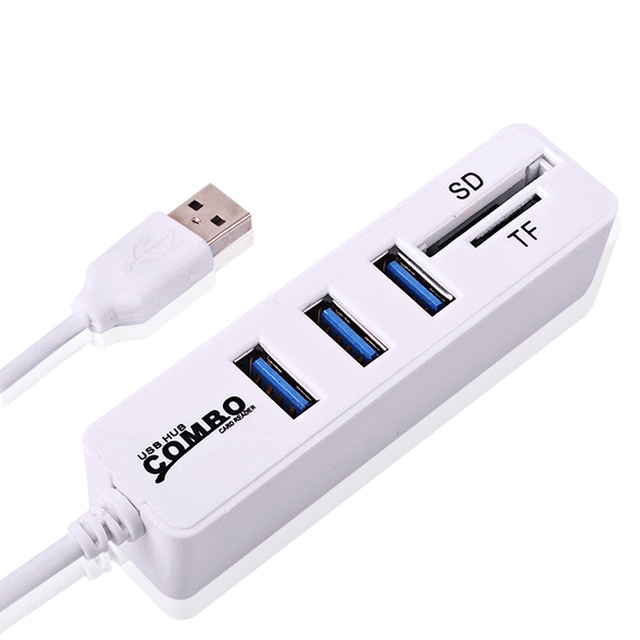 Ổ cắm Hub USB 2.0 6 cổng/ 3 cổng Micro SD / TF cho máy tính