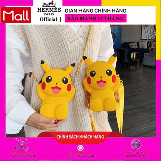 Túi Đeo Chéo Bằng Silicon Hình Pikachu Đáng Yêu