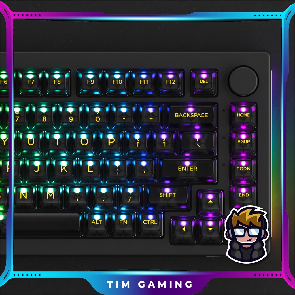 Bộ keycap bàn phím cơ AKKO – Black