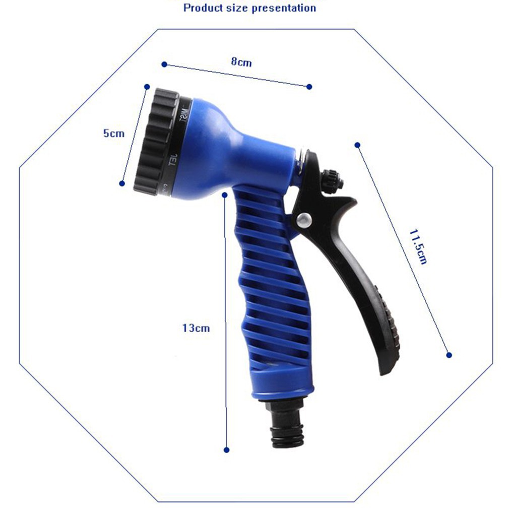 Vòi xịt nước đa năng áp lực mạnh dùng rửa xe/tưới cây