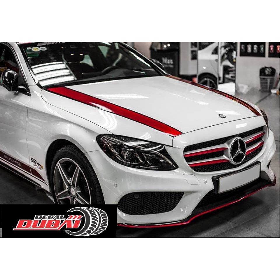 Tem dán sườn xe mercedes