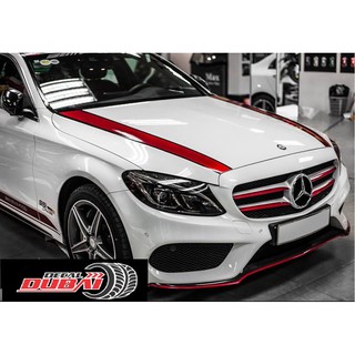 Tem dán sườn xe Mercedes